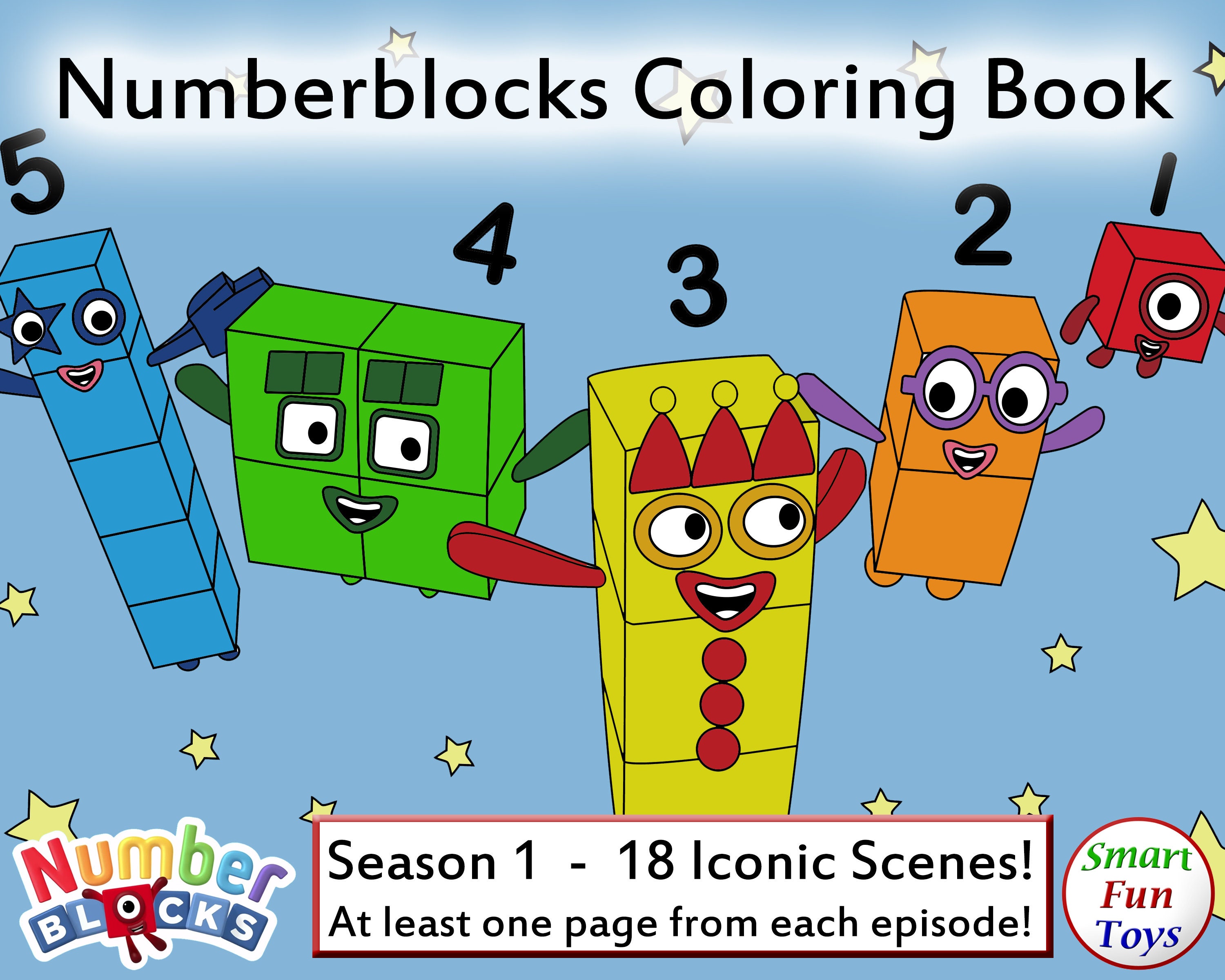 Numberblocks Coloring Book   Season 20