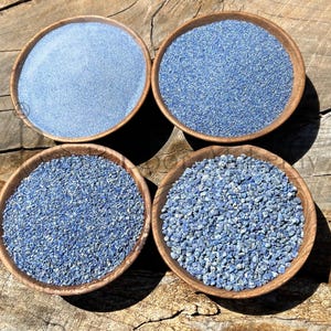 Krossat Lapislazuli-pulver: Hartshantverk, Ring-/Träinlägg