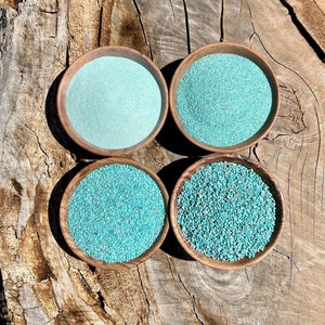 Crushed Kingman Turquoise Powder, Sand, Coarse, Extra Coarse, Ring Inlay, Wood Inlay, Jewelry Making, Resin Crafts