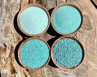 Crushed Kingman Turquoise Powder, Sand, Coarse, Extra Coarse, Ring Inlay, Wood Inlay, Jewelry Making, Resin Crafts