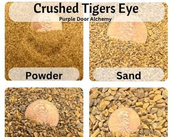 Crushed Tigers Eye Powder, Sand, Coarse, Extra Coarse