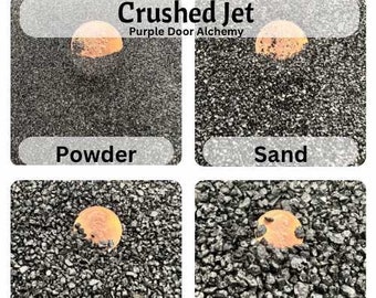 Crushed Jet Powder, Sand, Coarse, Extra Coarse