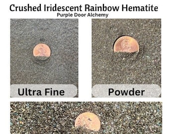 Crushed Iridescent Rainbow Hematite Ultra Fine Powder