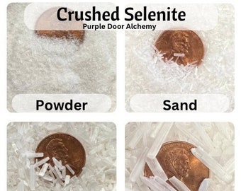 Crushed Selenite Powder, Sand, Coarse, Extra Coarse