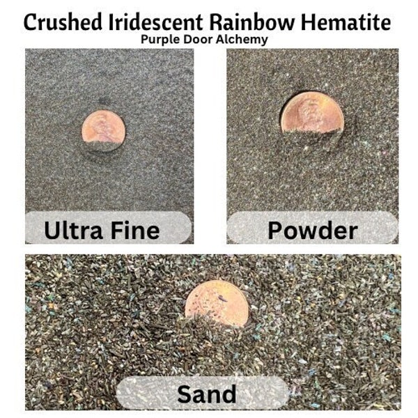 Crushed Iridescent Rainbow Hematite Ultra Fine Powder