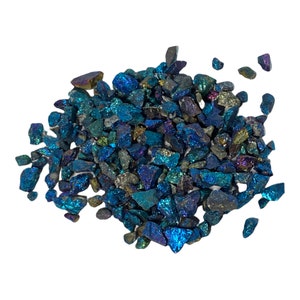 Chalcopyrite Peacock Ore Chips (1 ounce, 1/2 lb, 1 lb)