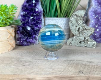 Blue Onyx Sphere 60mm/2.39in