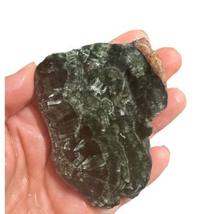 Seraphinite Slab 80g for lapidary, cabochons, mineral specimen collection
