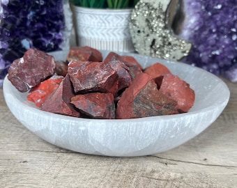 Raw Red Jasper for pocket carry stone, crystal grids