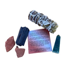 Grounding Intention Set for Mindfulness & Energy Healing, Meditation Ritual Tools, Spiritual Wellness Kit