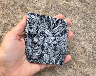 Pinolith Slab 129g for lapidary, mineral collections