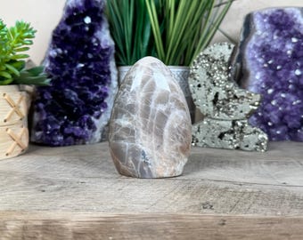 Black Moonstone Freeform 3.5in, home decor, high quality flash