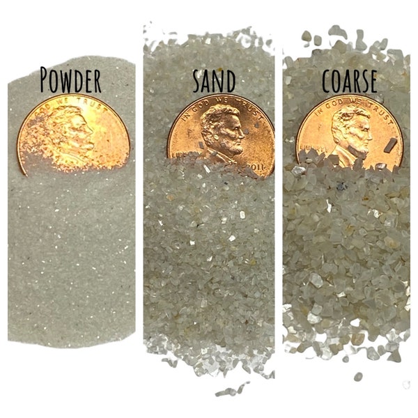 Crushed Moonstone Powder, Sand, Coarse, Extra Coarse