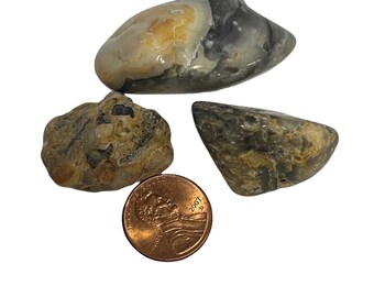 Australian Crazy Lace Tumble, Polished Stones, Pocket Crystal