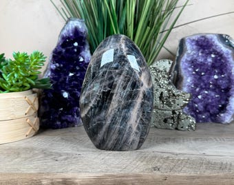 Black Moonstone Freeform 5.39in, home decor