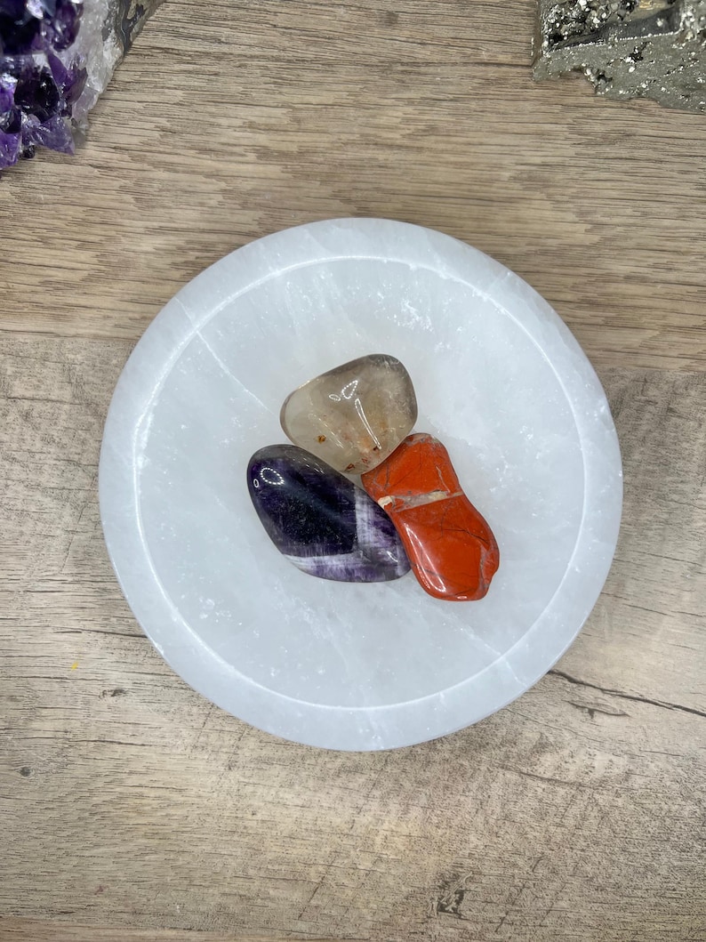 Round Selenite Bowl