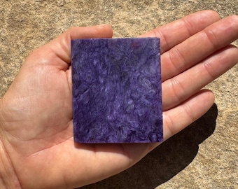 Charoite Slab 84g for lapidary, mineral collections