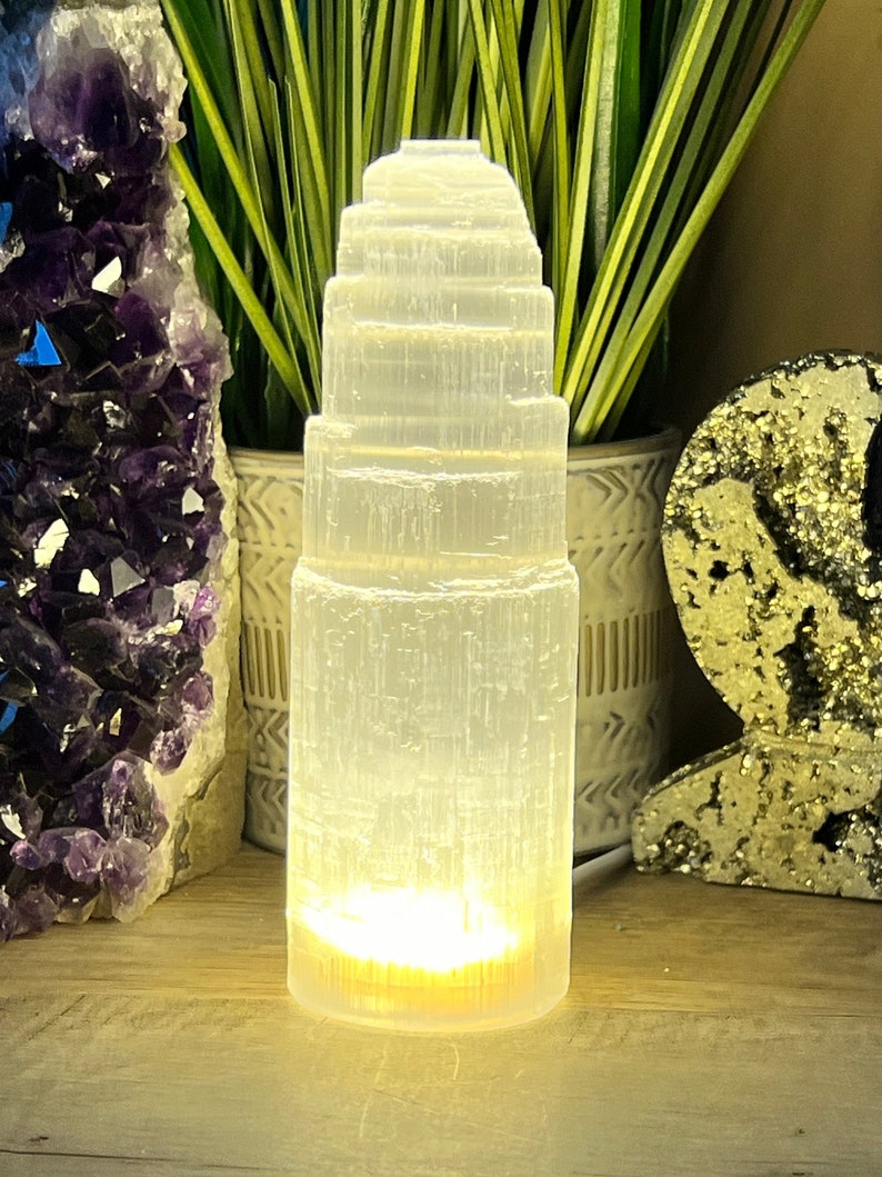 6 inch Selenite Lamp