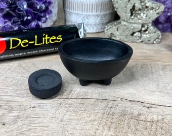 Oval Cast Iron Cauldron, incense burner