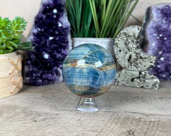 Blue Onyx Sphere 69mm/2.73in