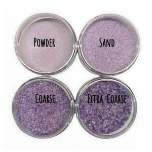 Crushed Amethyst Powder, Sand, Coarse, Extra Coarse