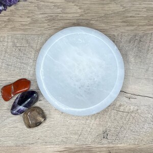 Round Selenite Bowl
