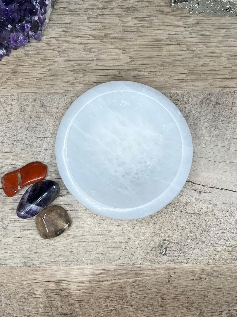 Round Selenite Bowl