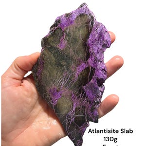 Atlantisite Slab 130g for lapidary, cabochons, mineral crystal collections