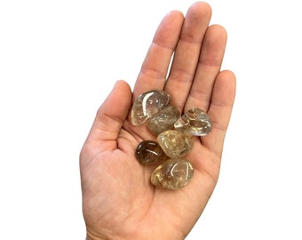 Citrino natural pulido, chakra del plexo solar, piedras pulidas, piedra de bolsillo, cristales curativos, trabajo energético
