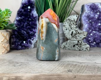 Polychrome Desert Jasper Point 115mm/4.5in, home decor, boho