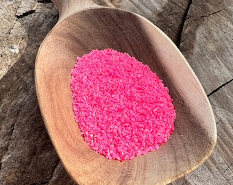 Opale synthétique rose fuchsia broyée - Opale Bello - OP43, bague incrustée, artisanat en résine
