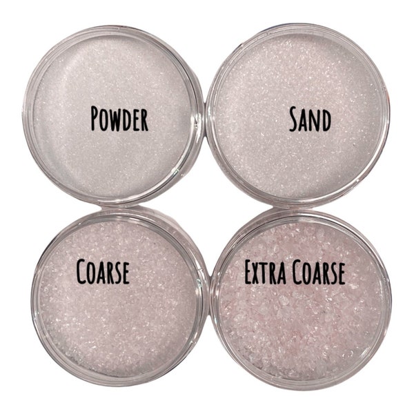 Crushed Rose Quartz Powder, Sand, Coarse, Extra Coarse