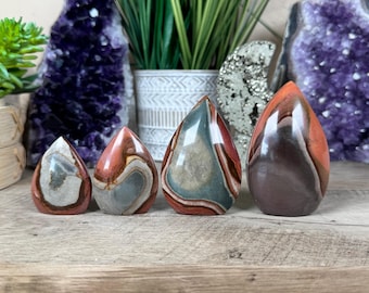 Polychrome Desert Jasper Flame, meditation tool, home decor