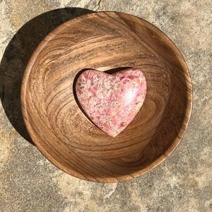 Rhodochrosite Heart, 2.25in, Heart Chakra, Crystals for Love, Crystal Healing, Meditation Tool, high quality crystal