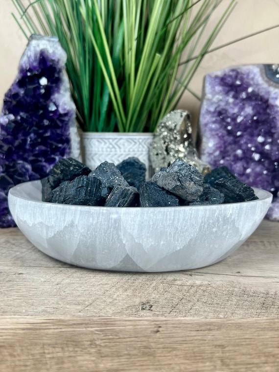 Raw Black Tourmaline, Pocket Crystal, Healing Crystals, Energy