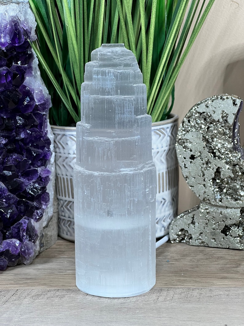 6 inch Selenite Lamp