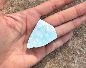 Larimar Slab 23g for lapidary, mineral collections