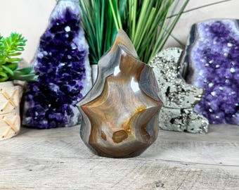 Polychrome Jasper Flame 4.82in, home decor