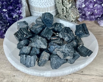 Raw Black Tourmaline, Pocket Crystal, Healing Crystals, Energy