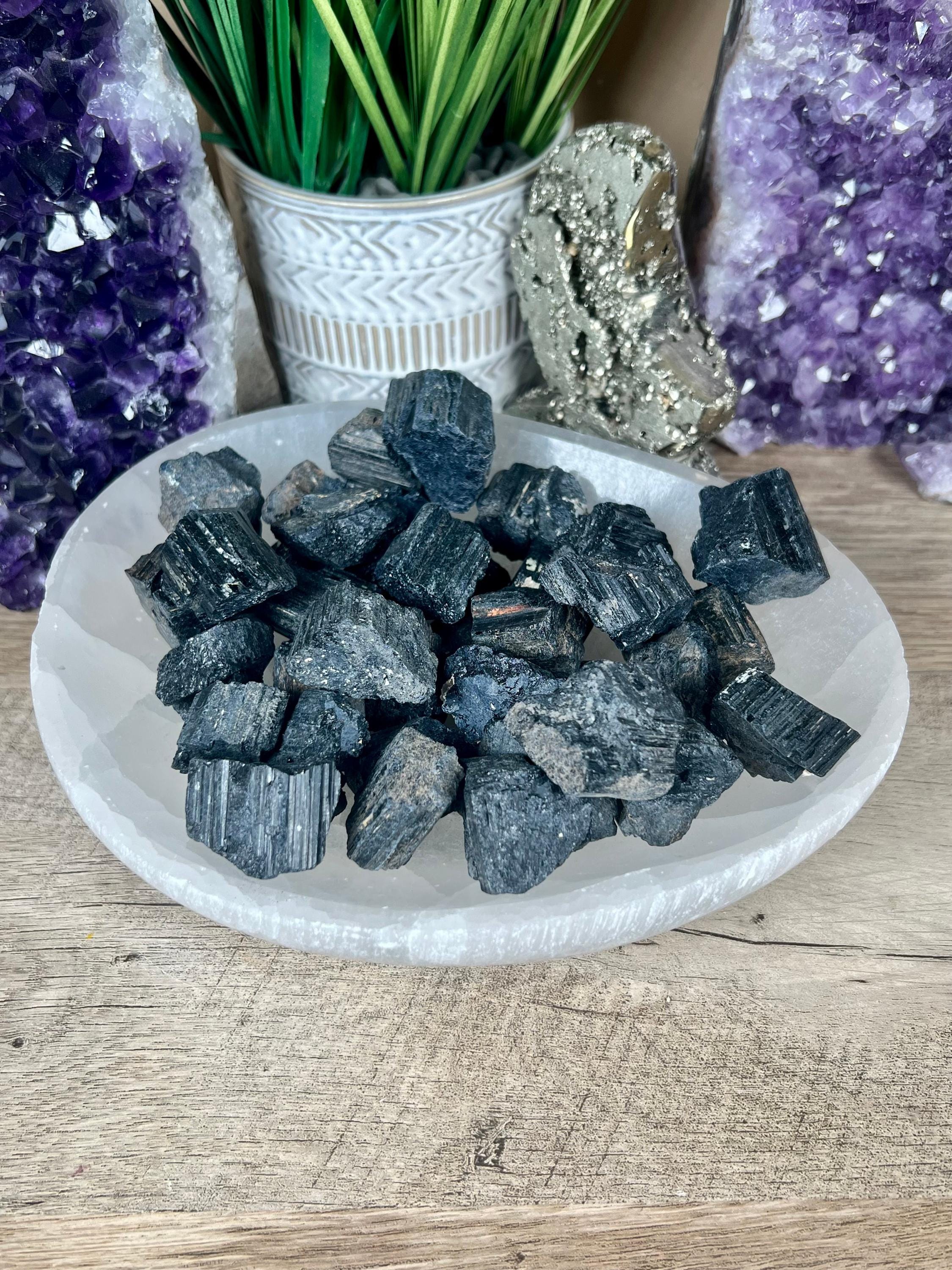 Raw Black Tourmaline, Pocket Crystal, Healing Crystals, Energy