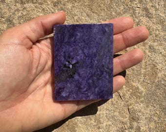 Charoite Slab 73g for lapidary, mineral collections