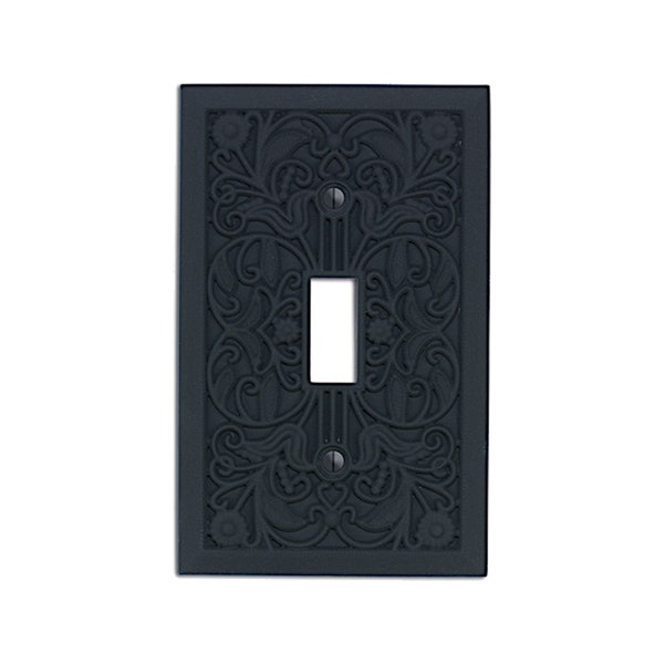 Filigrane - Plaque d'interrupteur et cache de prise de courant, Cache d'interrupteur - Noir - Décoration de maison victorienne, Bascule, Duplex, Bascule, Plaque murale