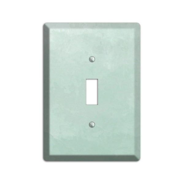 Grunge Light Switch Cover and Outlet Covers- Sea Foam Green Ombre; Textured Home Décor, Wall plates, Toggle, Duplex, Rocker Switchplates