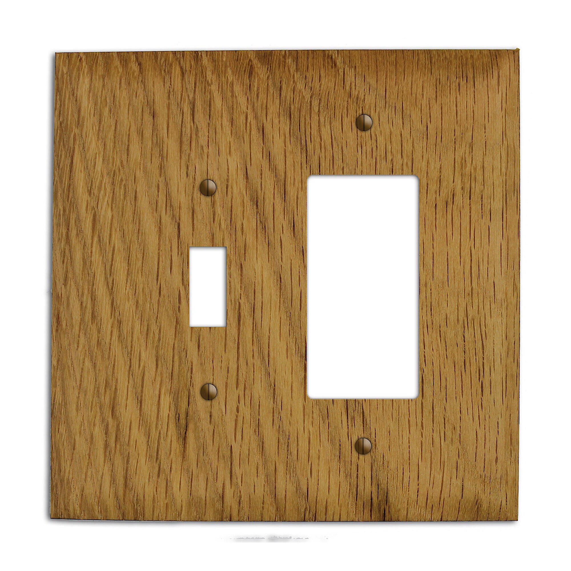 White Oak Wood Switch Plate Cover Outlet Cover Lightswitch Etsy