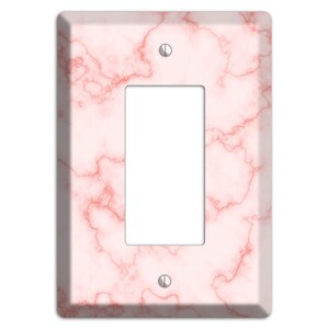 Pink Shatter Marble Print - Marble Light Switch Cover and Outlet Covers ...