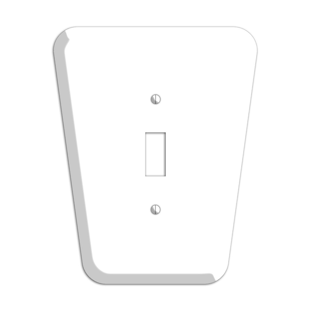 Midcentury Modern White Switch Plate Cover, Outlet Cover, Lightswitch