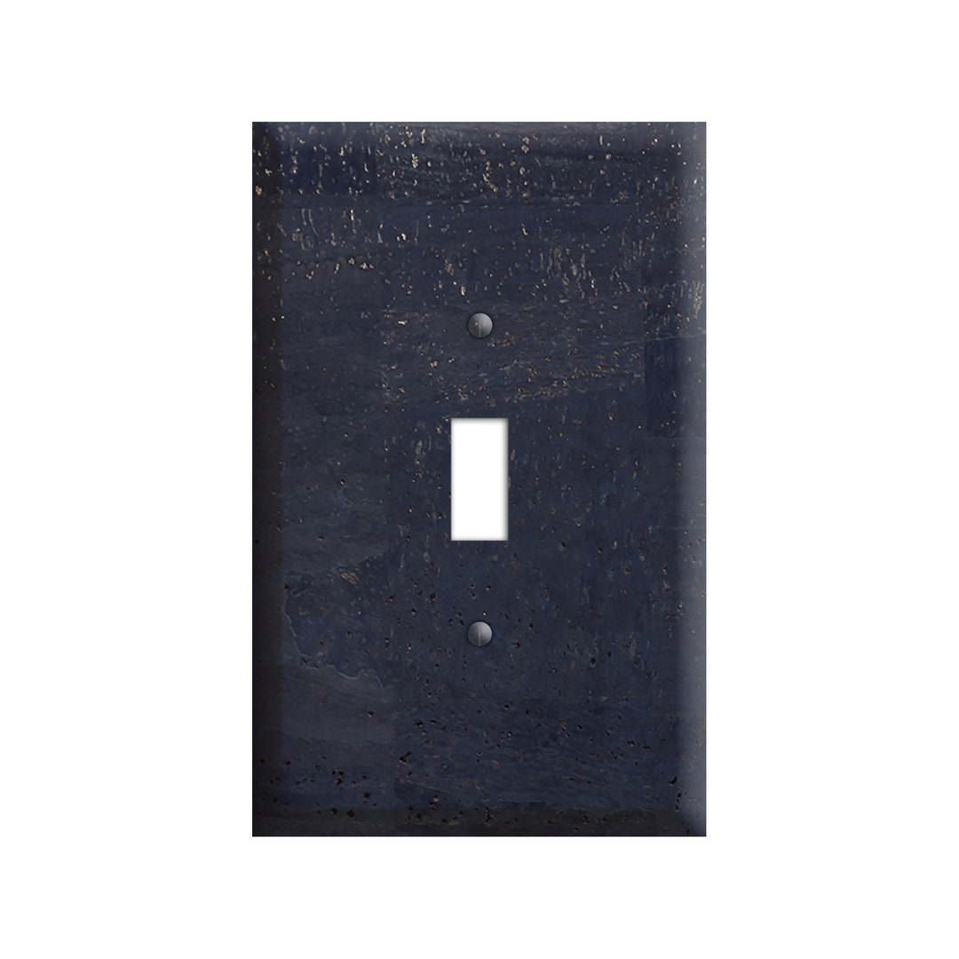 Navy Cork - Switch Plate Cover, Outlet Cover, Lightswitch Cover -cork ...