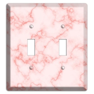 Pink Shatter Marble Print - Marble Light Switch Cover and Outlet Covers ...