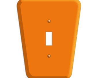 Mid-Century Modern- Pumpkin Switch Plate Cover, Outlet Cover, Lightswitch Cover - Home Décor, Toggle, Duplex, Rocker, Wallplate