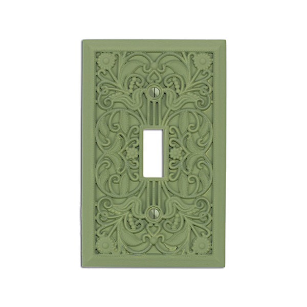 Filigree - Switch Plate and Outlet Cover, Light Switch Cover -Granny Smith- Victorian Home Décor, Toggle, Duplex, Rocker, Switchplate